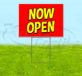 Now Open Yard Sign