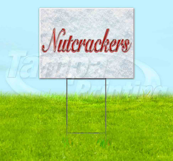 Nutcrackers Red & Chrome Yard Sign