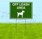 Off Leash Area Yard Sign