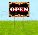 Open Yard Sign