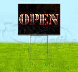 Open Yard Sign