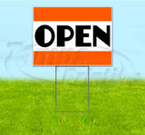 Open Yard Sign