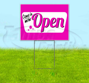 Open Yard Sign