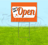 Open Vintage Yard Sign