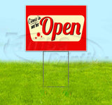 Open Yard Sign
