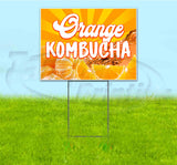 Orange Kombucha Yard Sign