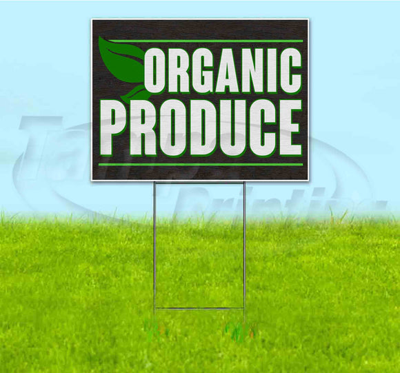 Organic Produce Yard Sign