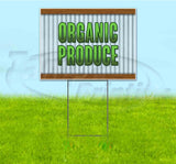 Organic Produce Yard Sign