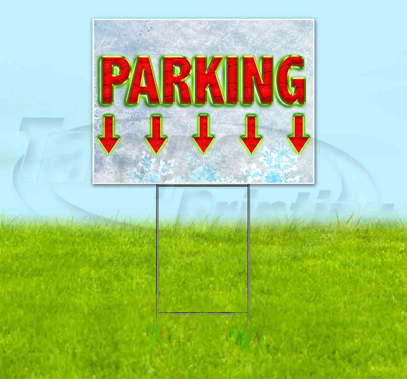 Parking Arrow Yard Sign