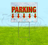 Parking Arrow Yard Sign