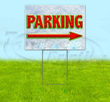 Parking Arrow Yard Sign