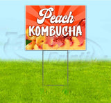 Peach Kombucha Yard Sign