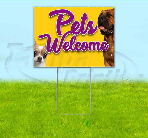 Pet Friendly Yard Sign