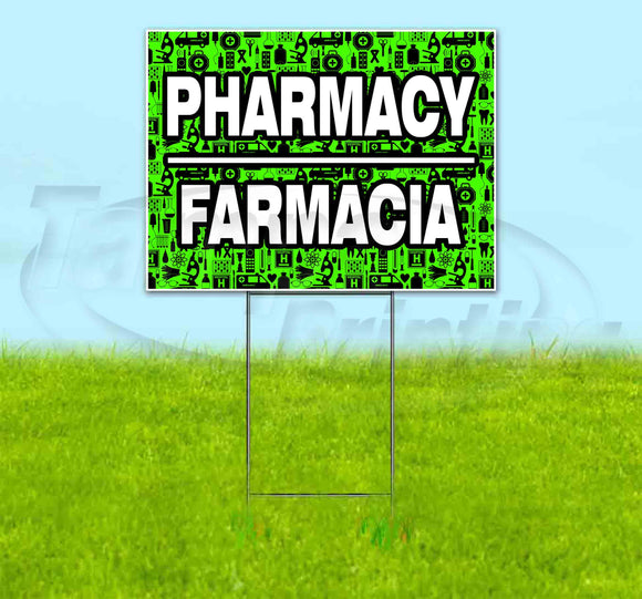 Pharmacy Farmacia Yard Sign