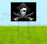 Pirate Flag Yard Sign