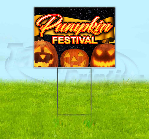 Pumpkin Festival Yard Sign