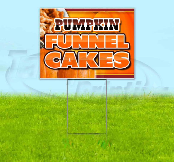 Pumpkin Funnel Cakes Yard Sign