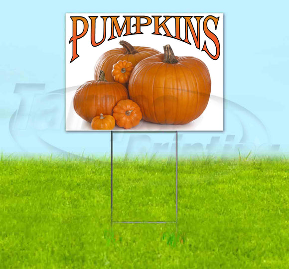 Pumpkins Yard Sign