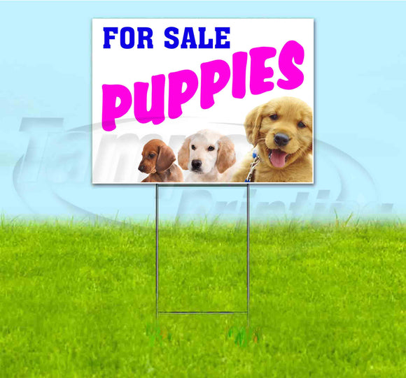 Puppies For Sale Yard Sign