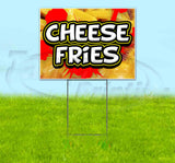 Cheese Fries Red Splat Yard Sign