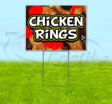 Chicken Rings Red Splat Yard Sign