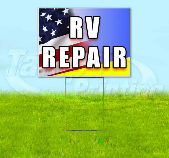 RV Repair Yard Sign
