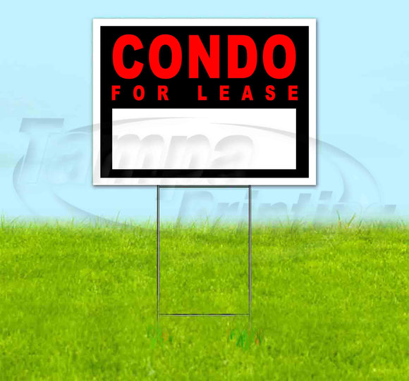 Condo For Lease Yard Sign