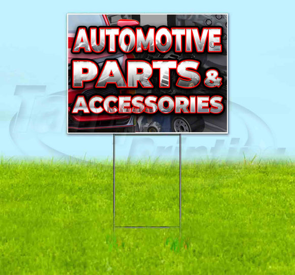 Automotive Car and Accessories Red Car Yard Sign