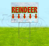Reindeer Arrow Yard Sign