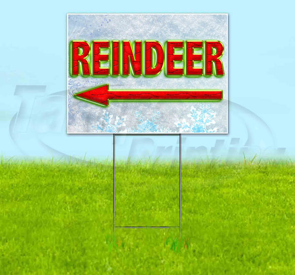 Reindeer Arrow Yard Sign