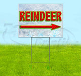 Reindeer Arrow Yard Sign