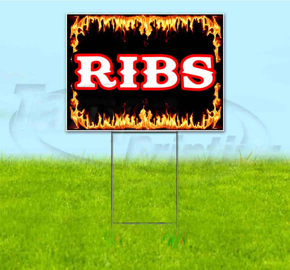 Ribs Yard Sign