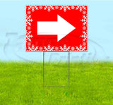 Right Arrow Yard Sign
