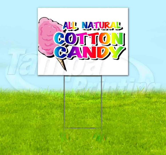 Rainbow All Natural Cotton Candy Yard Sign