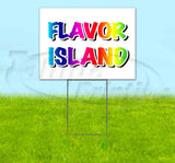Rainbow Flavor Island Yard Sign