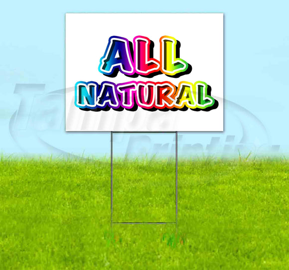 Rainbow v2 All Natural Yard Sign