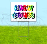 Snow Cones Yard Sign
