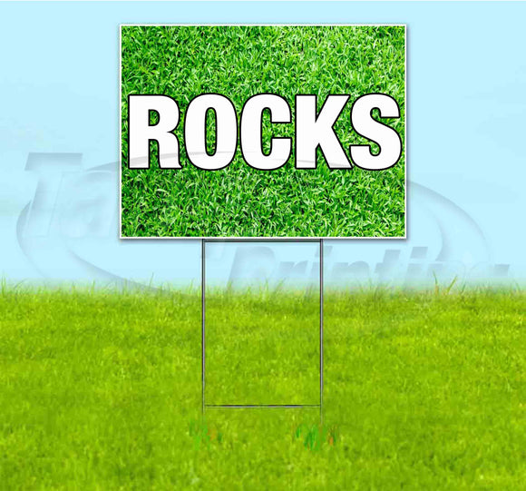 Rocks Yard Sign