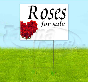 Roses For Sale Yard Sign