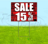 Sale 15% Off Yard Sign