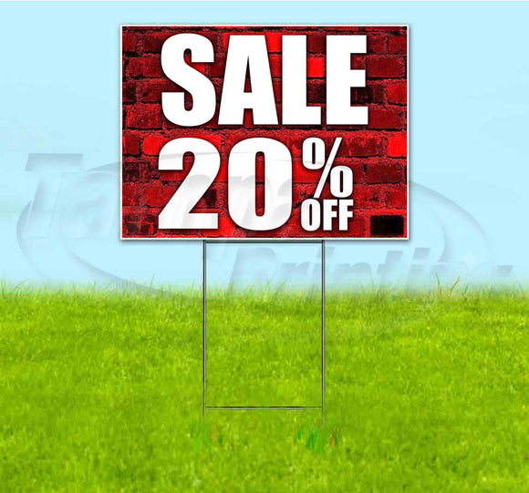 Sale 20% Off Yard Sign