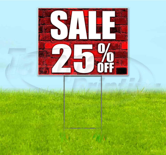 Sale 25% Off Yard Sign