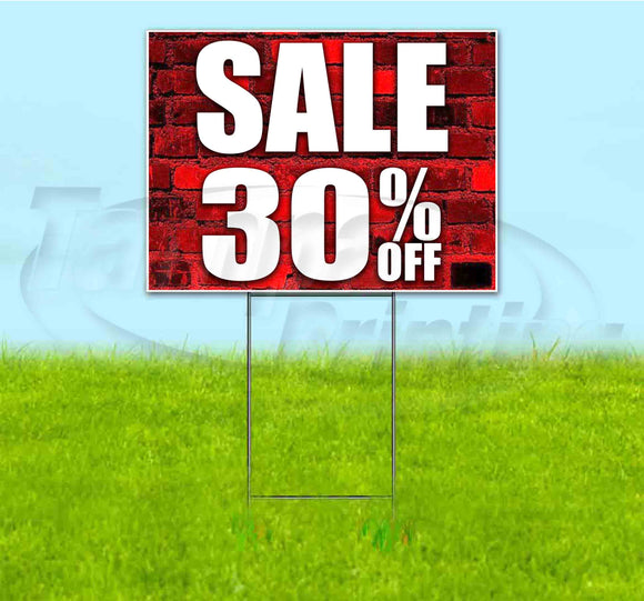 Sale Up To 30% Off Yard Sign