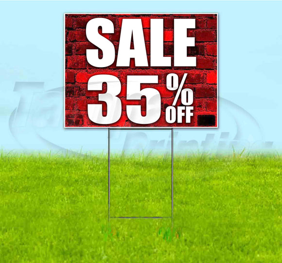 Sale 35% Off Yard Sign
