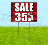 Sale 35% Off Yard Sign