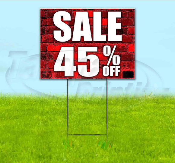 Sale 45% Off Yard Sign