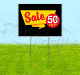 Sale 50% Off Yard Sign