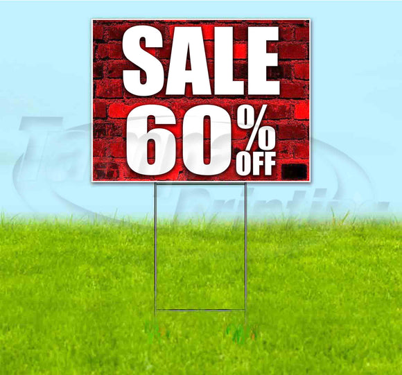 Sale 60% Off Yard Sign