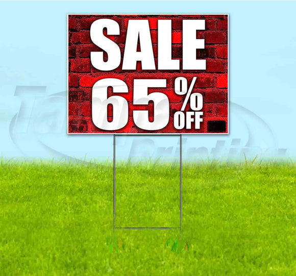 Sale 65% Off Yard Sign