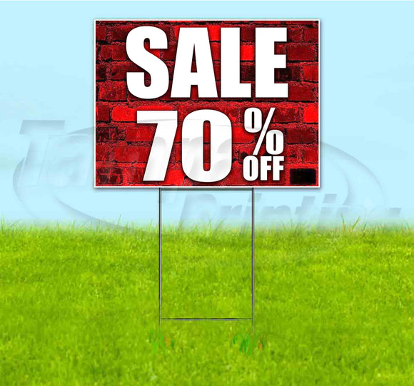Sale 70% Off Yard Sign